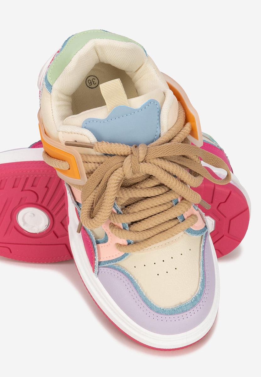 Sneakers με πλατφόρμα Cinzela φούξια