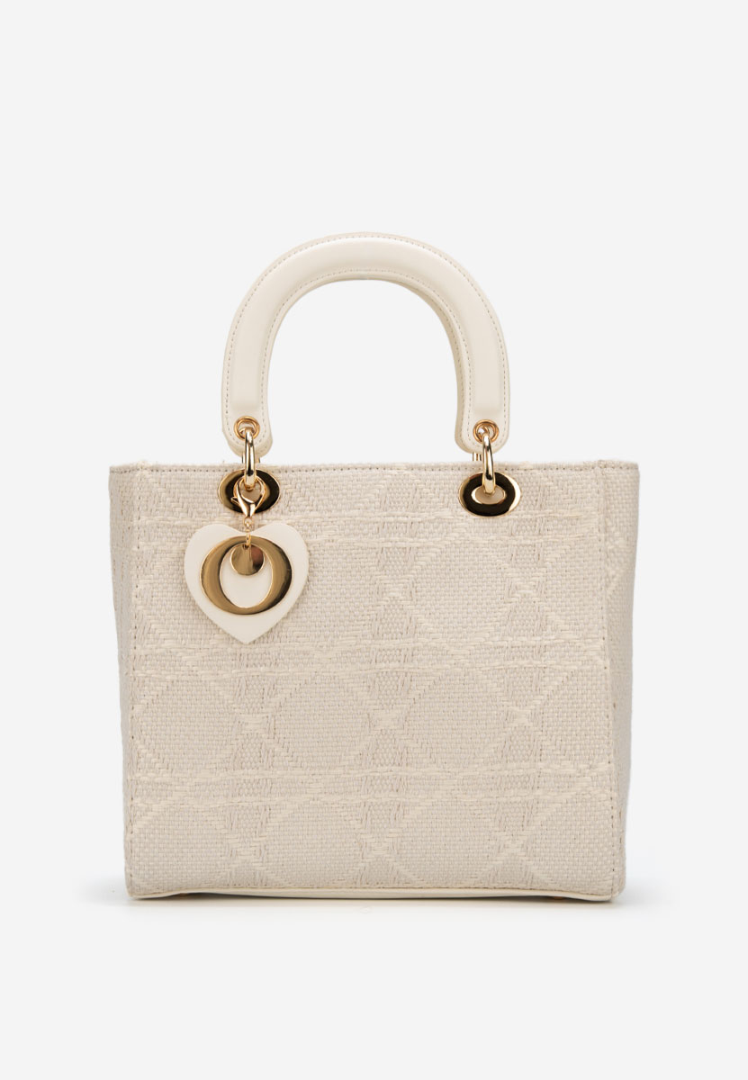 Τσάντα Χεριού Nanaria ασπρη ελεφαντοδοντο