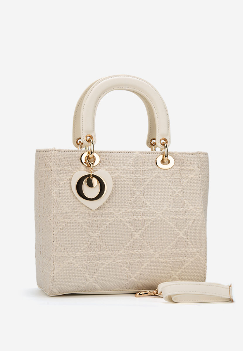 Τσάντα Χεριού Nanaria ασπρη ελεφαντοδοντο