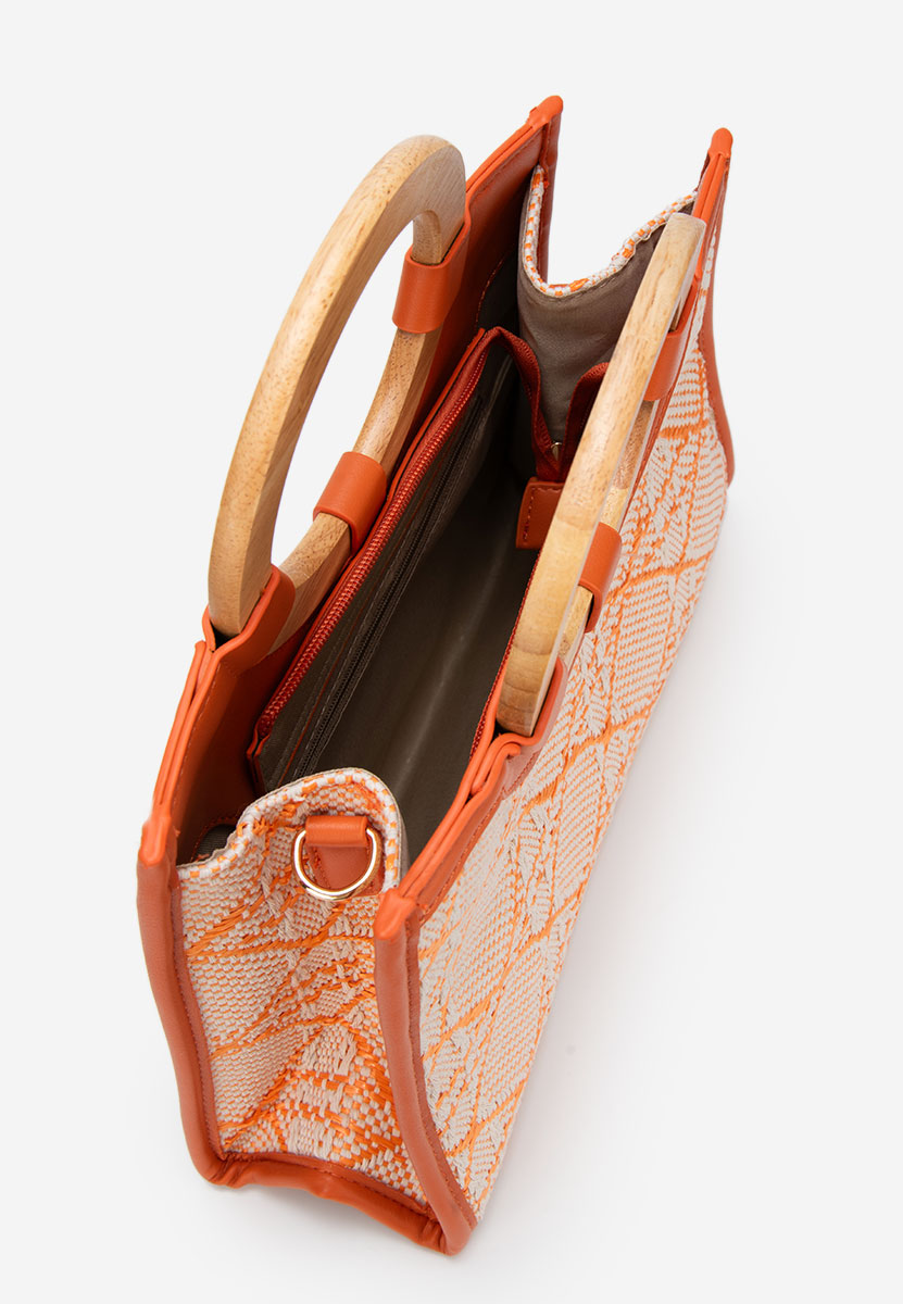 Τσάντα Χεριού Margaretta Πορτοκαλι