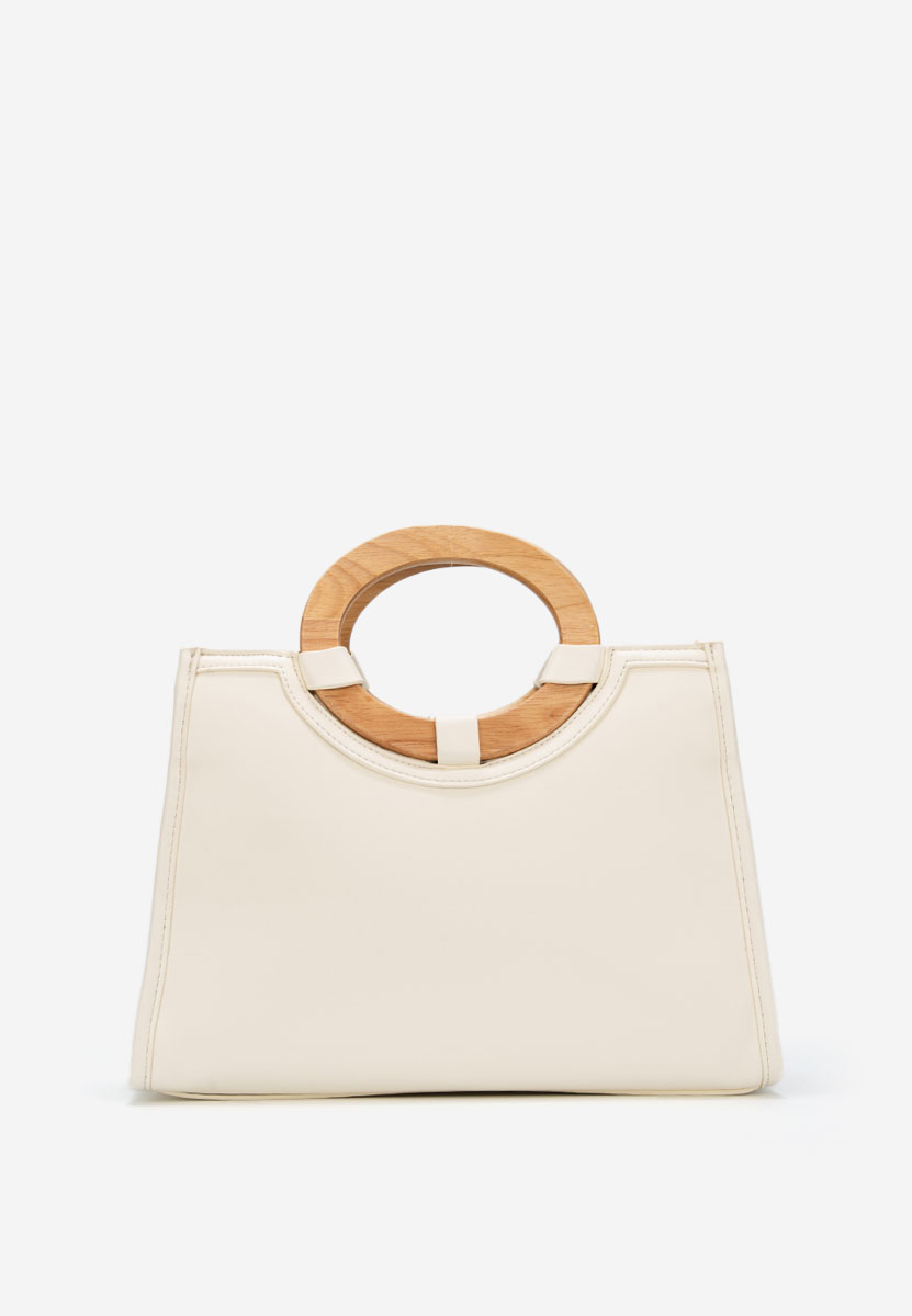 Τσάντα Χεριού Margaretta ασπρη ελεφαντοδοντο