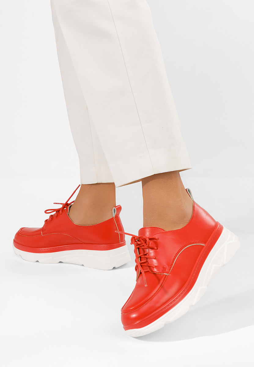 Boat shoes γυναικεια Eleonorai κοκκινο