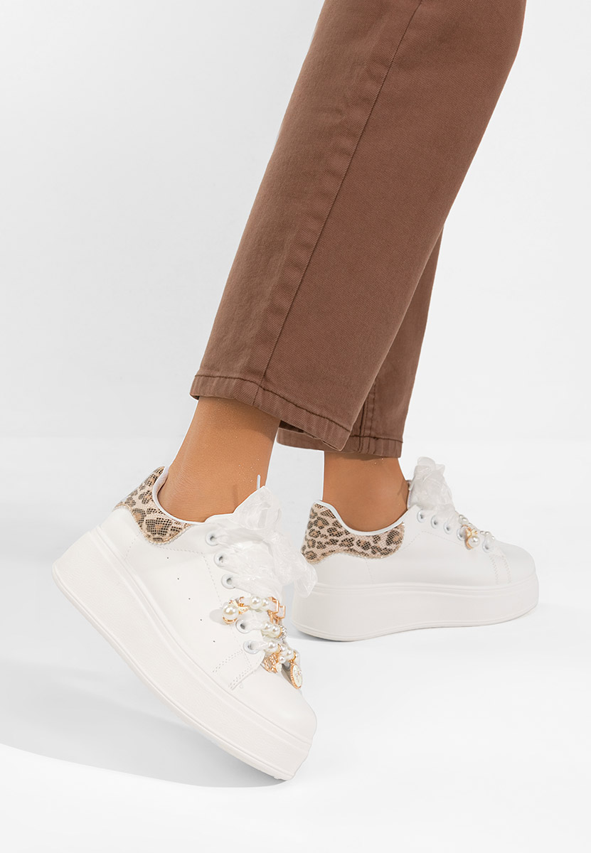 Sneakers με πλατφόρμα Cellia V3 λευκά