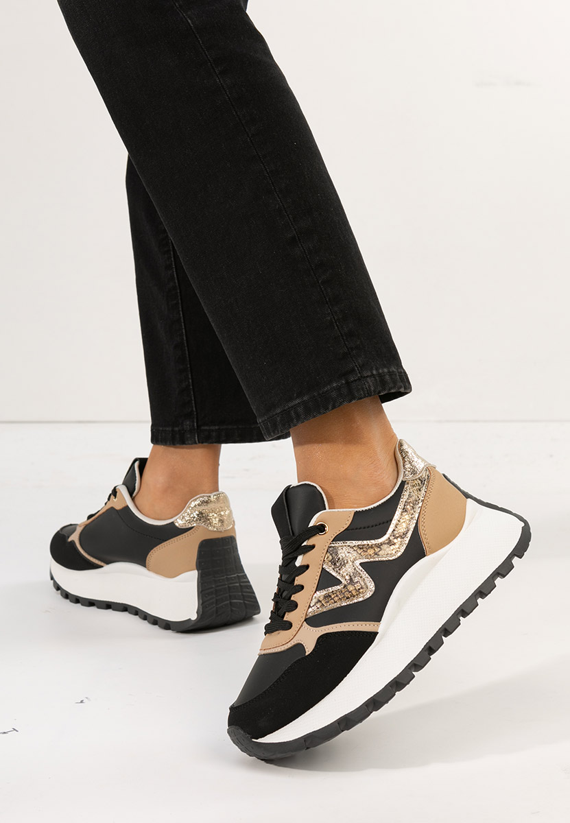 Sneakers με πλατφόρμα Catrinela μαύρα