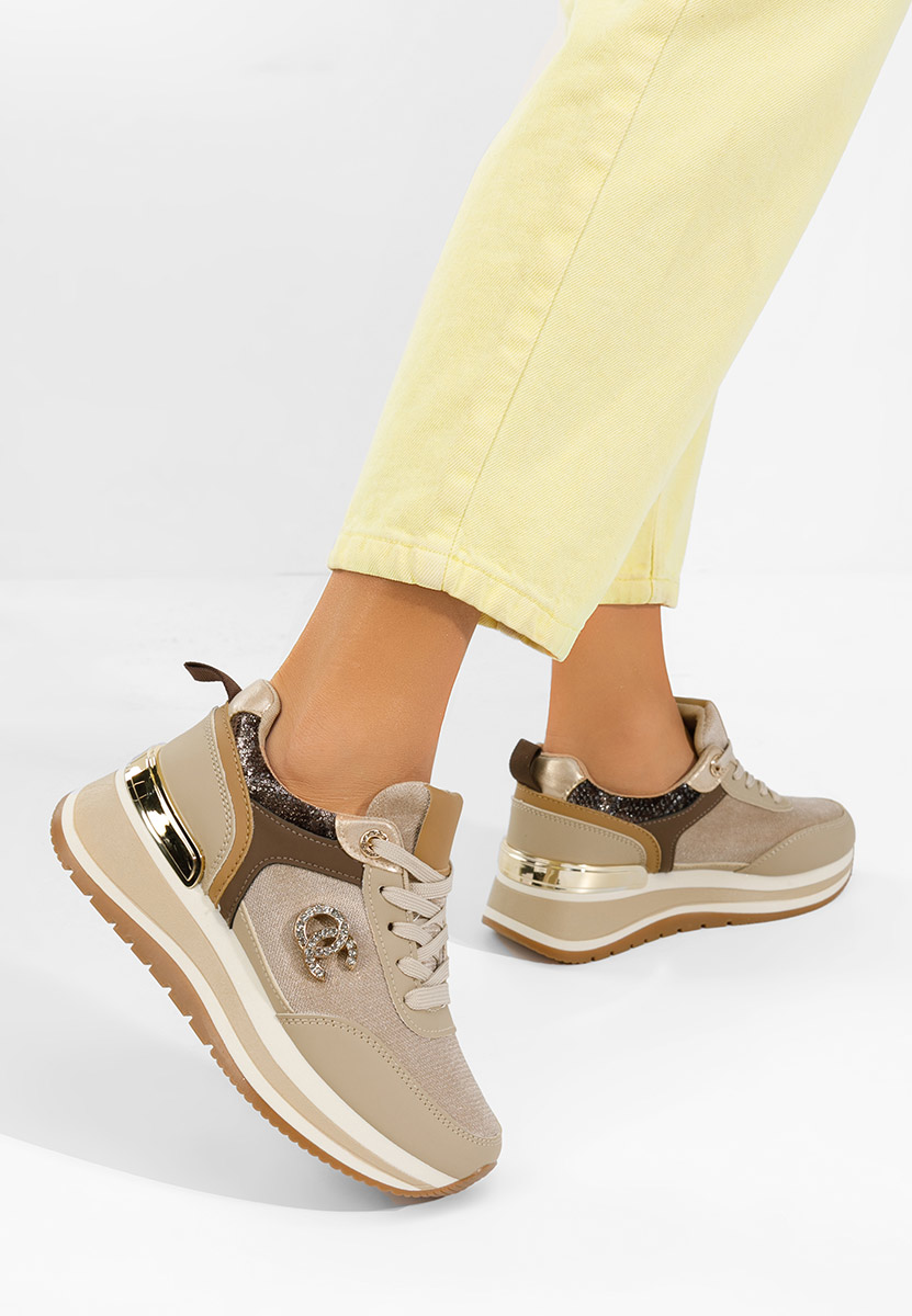 Sneakers με πλατφόρμα Liliza χακι