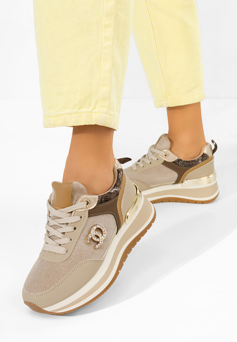 Sneakers με πλατφόρμα Liliza χακι