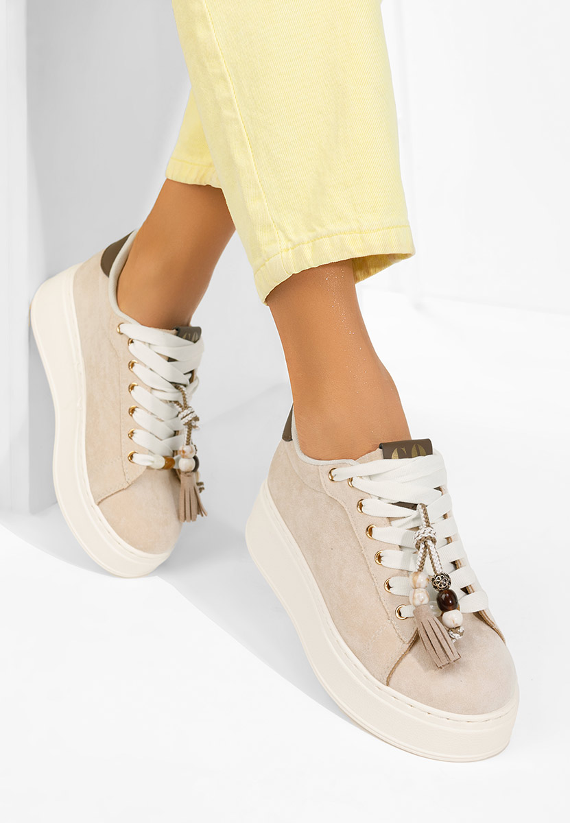 Sneakers με πλατφόρμα Zoira μπεζ