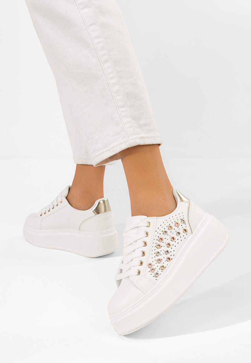 Sneakers με πλατφόρμα Charolette χρυσο