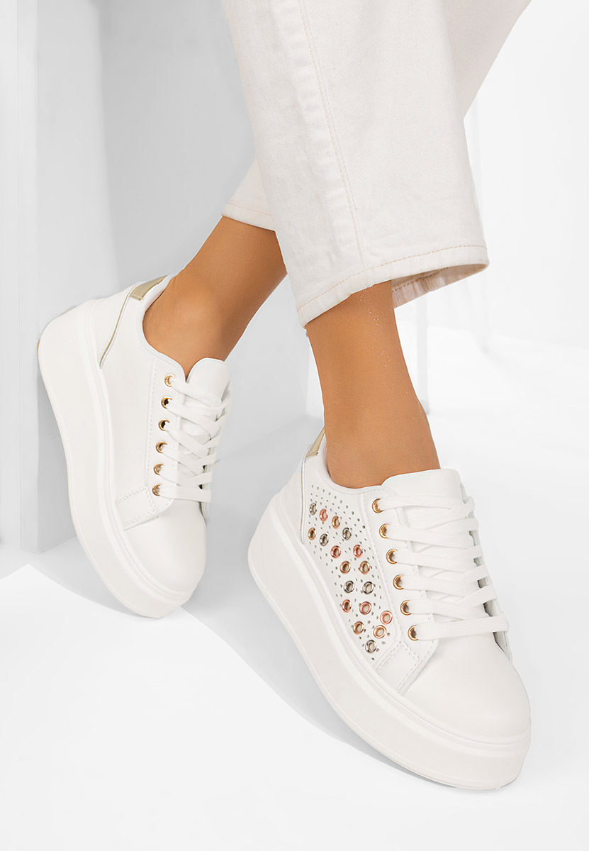 Sneakers με πλατφόρμα Charolette χρυσο