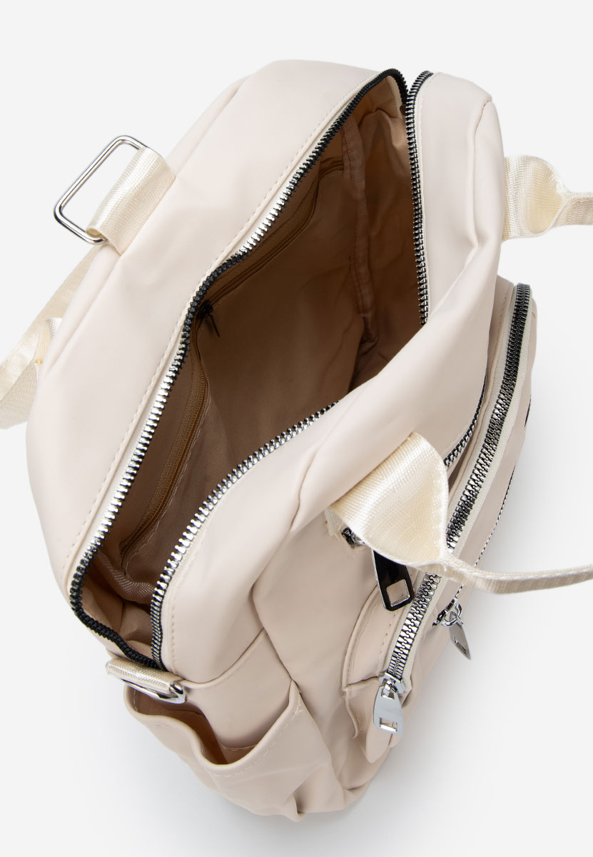 Τσάντα Χεριού Mendosia ασπρη ελεφαντοδοντο