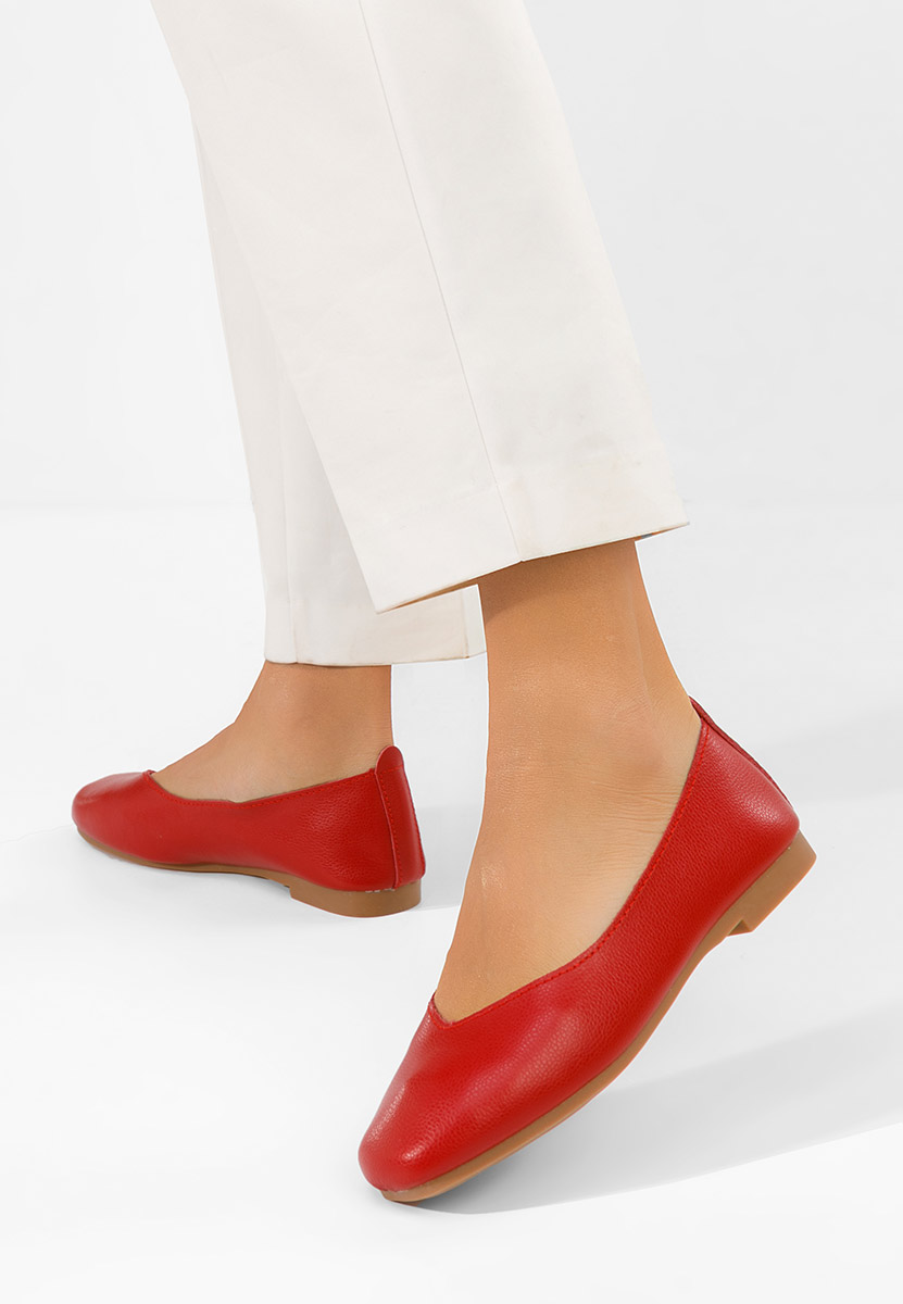 Μπαλαρίνες δερματινεσ Gabiela κοκκινο