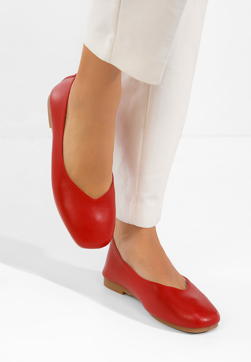 Μπαλαρίνες δερματινεσ Gabiela κοκκινο