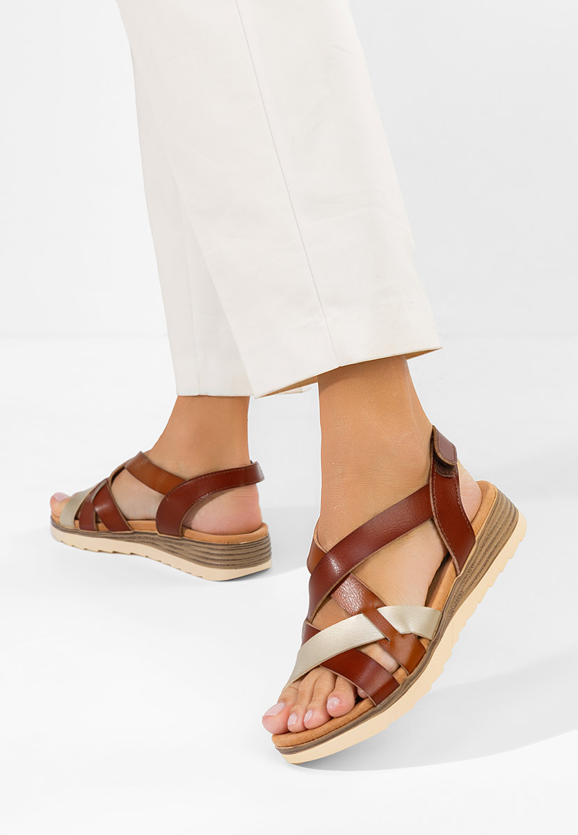 Πέδιλα δερματινα Sidomia ταμπά