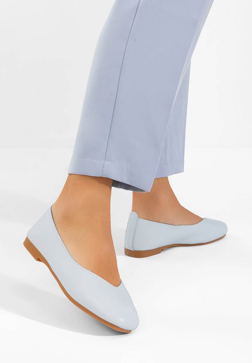 Μπαλαρίνες δερματινεσ Gabiela μπλε
