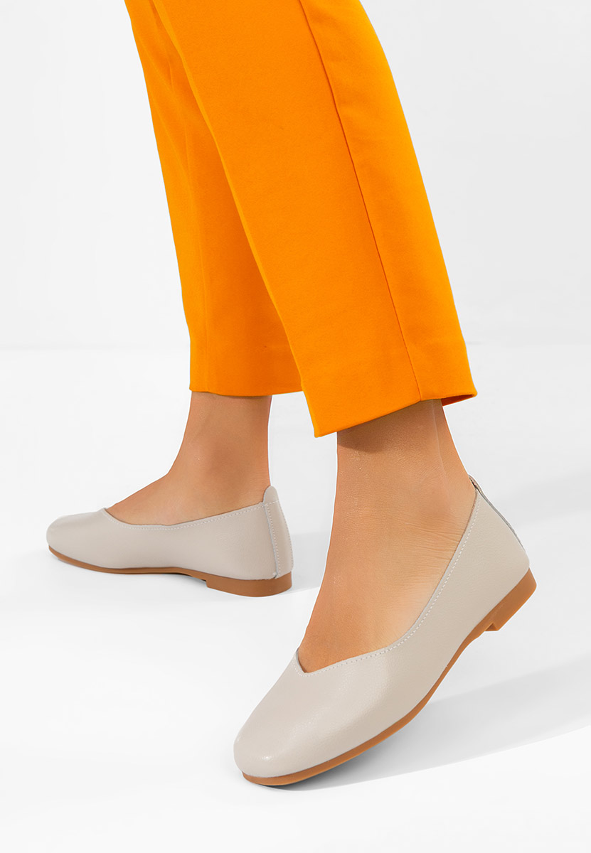 Μπαλαρίνες δερματινεσ Gabiela μπεζ