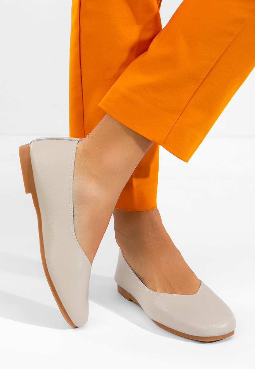 Μπαλαρίνες δερματινεσ Gabiela μπεζ