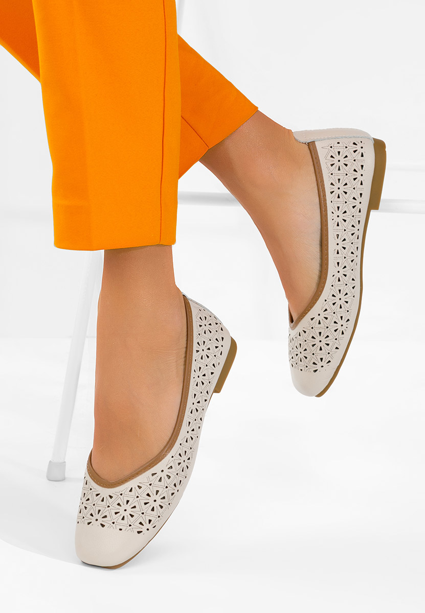 Μπαλαρίνες δερματινεσ Verioma μπεζ