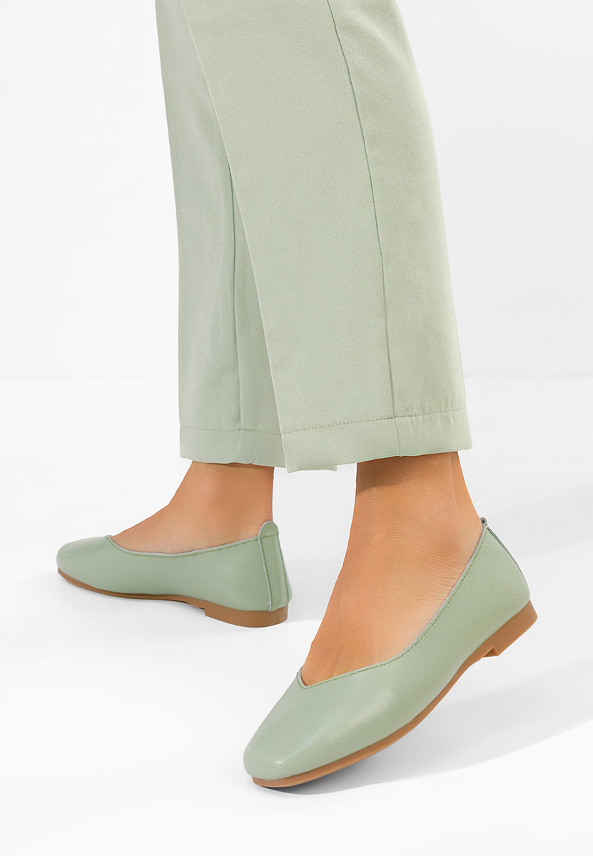 Μπαλαρίνες δερματινεσ Gabiela πρασινο