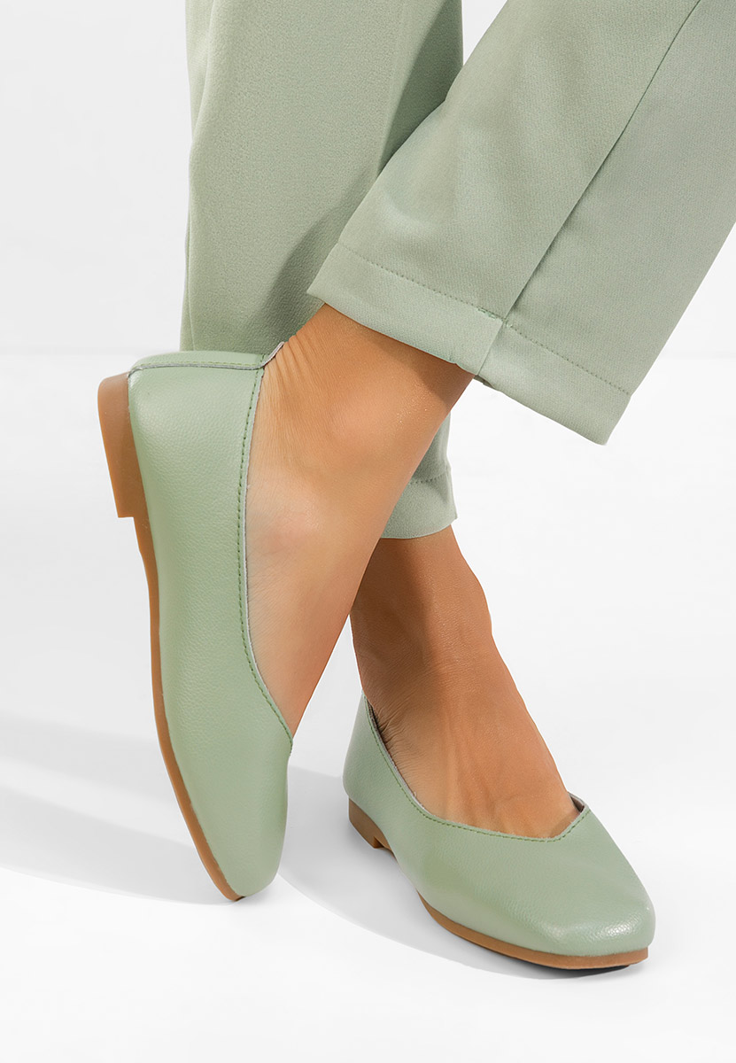 Μπαλαρίνες δερματινεσ Gabiela πρασινο