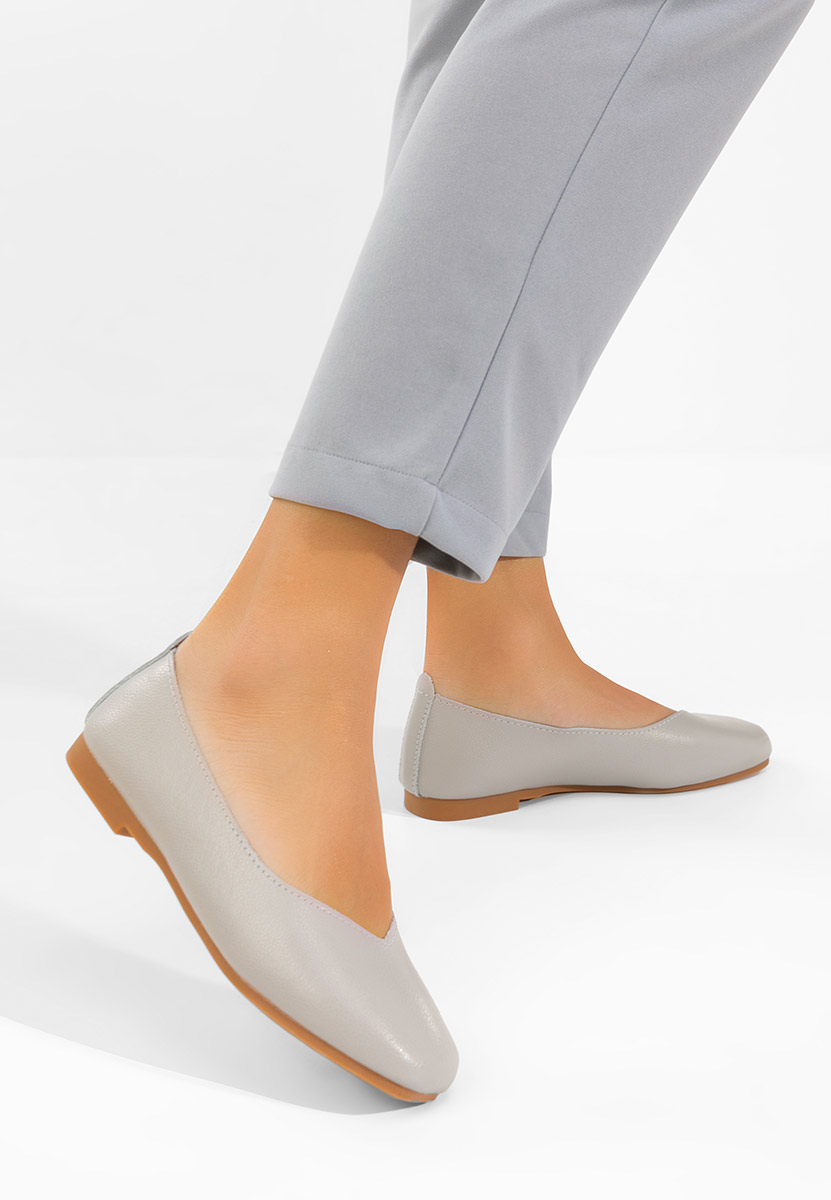 Μπαλαρίνες δερματινεσ Gabiela γκρι