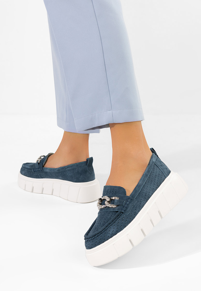 Μοκασίνια γυναικεια δερματινα Tryna Νειβι