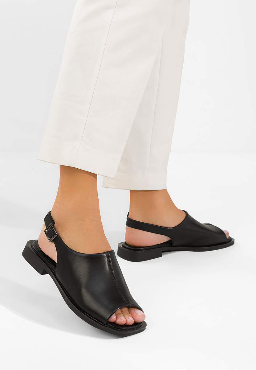 Σανδάλια δερματινα Caylei Μαύρα