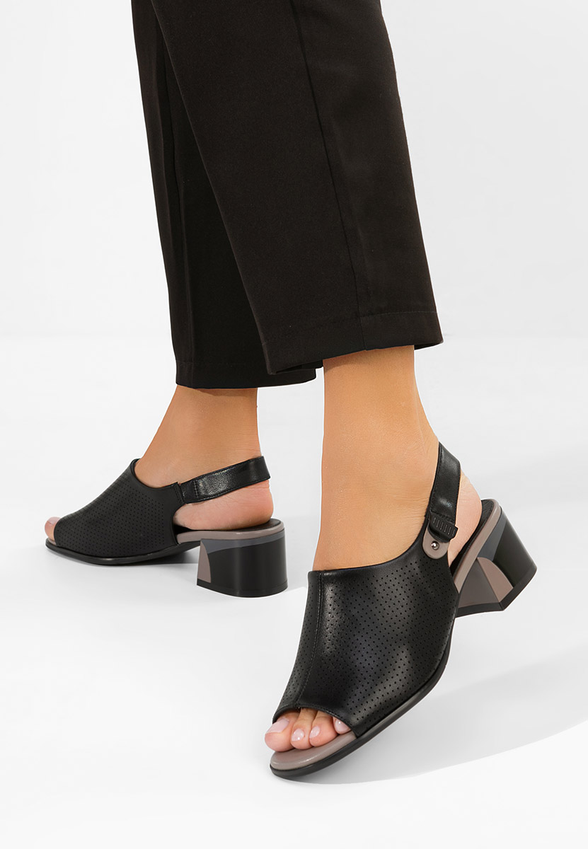 Σανδάλια δερματινα Kalya Μαύρα