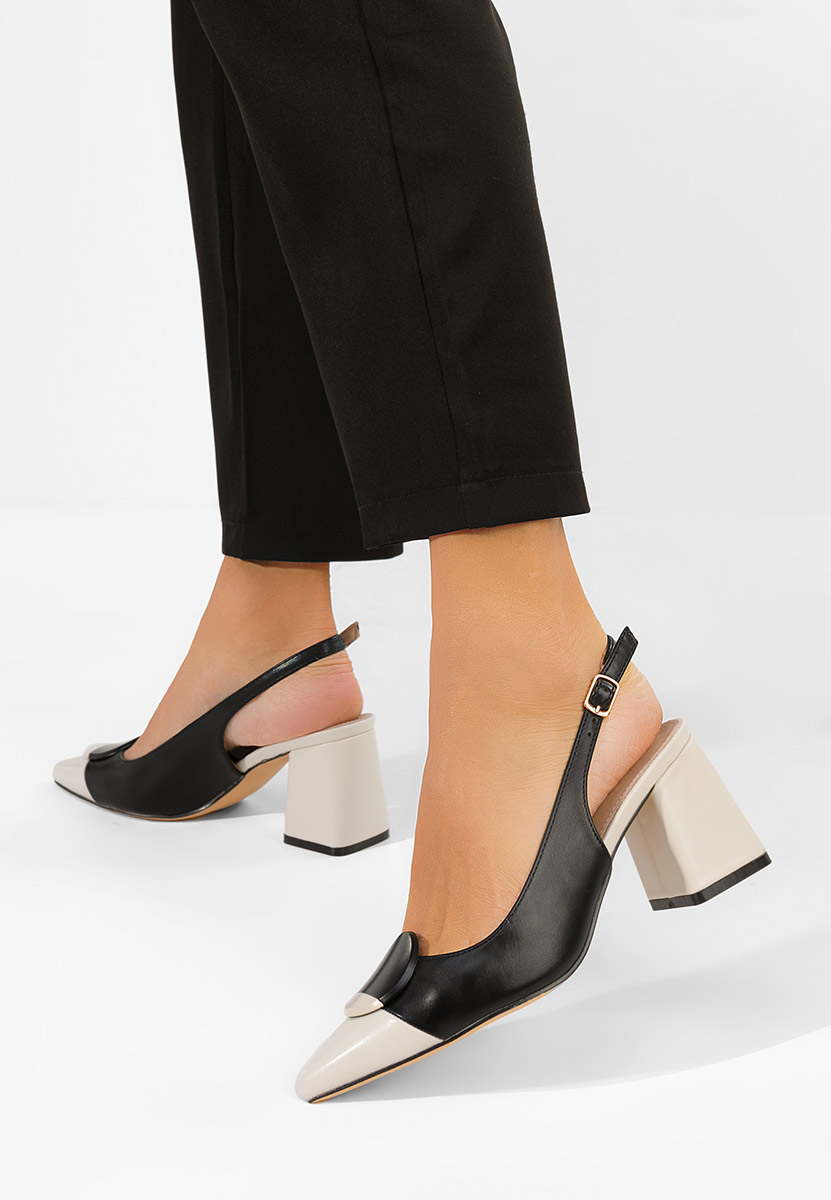 Γόβες slingback Ferrela μαύρα