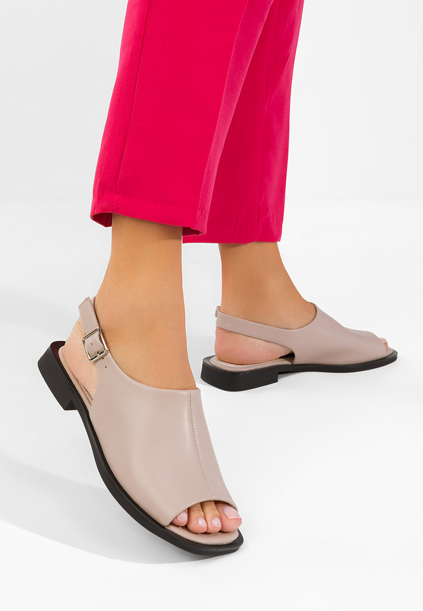 Σανδάλια δερματινα Caylei μπεζ