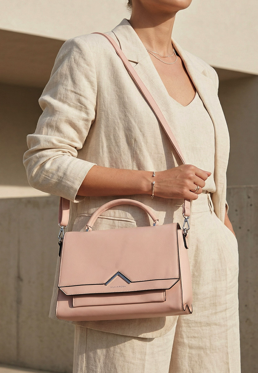 Τσάντα ωμου Silvia Rosa 5963 ροζ