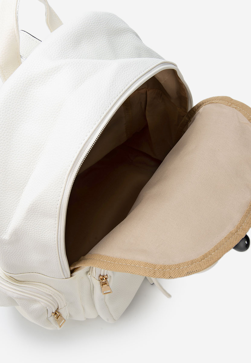 Γυναικείο σακίδιο Milesia λευκά