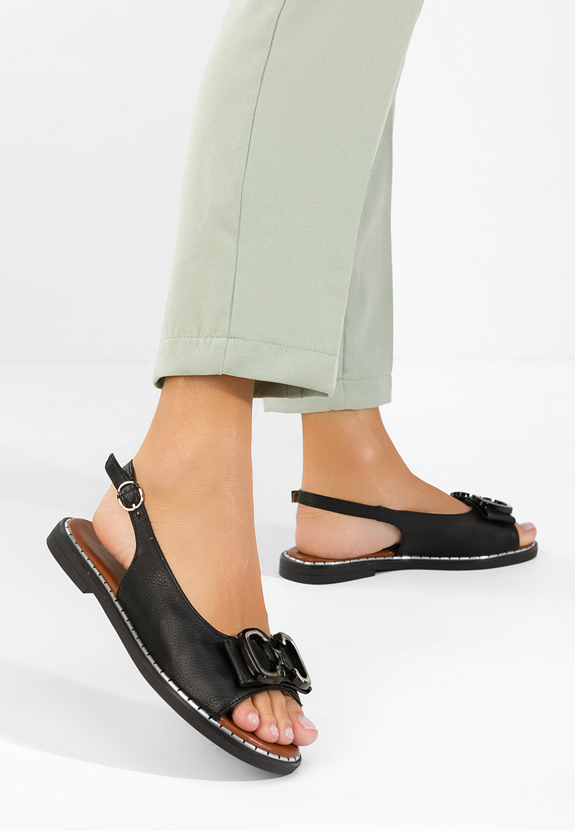 Πεδιλα γυναικεια φλατ Nabasha Μαύρα