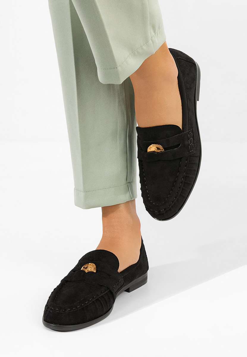 Μοκασίνια  γυναικεια Henaria μαύρα