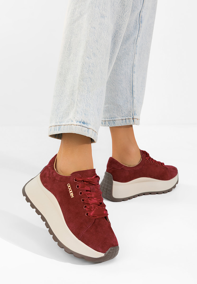 Sneakers γυναικεια δερματινα Gonelia μπορντό