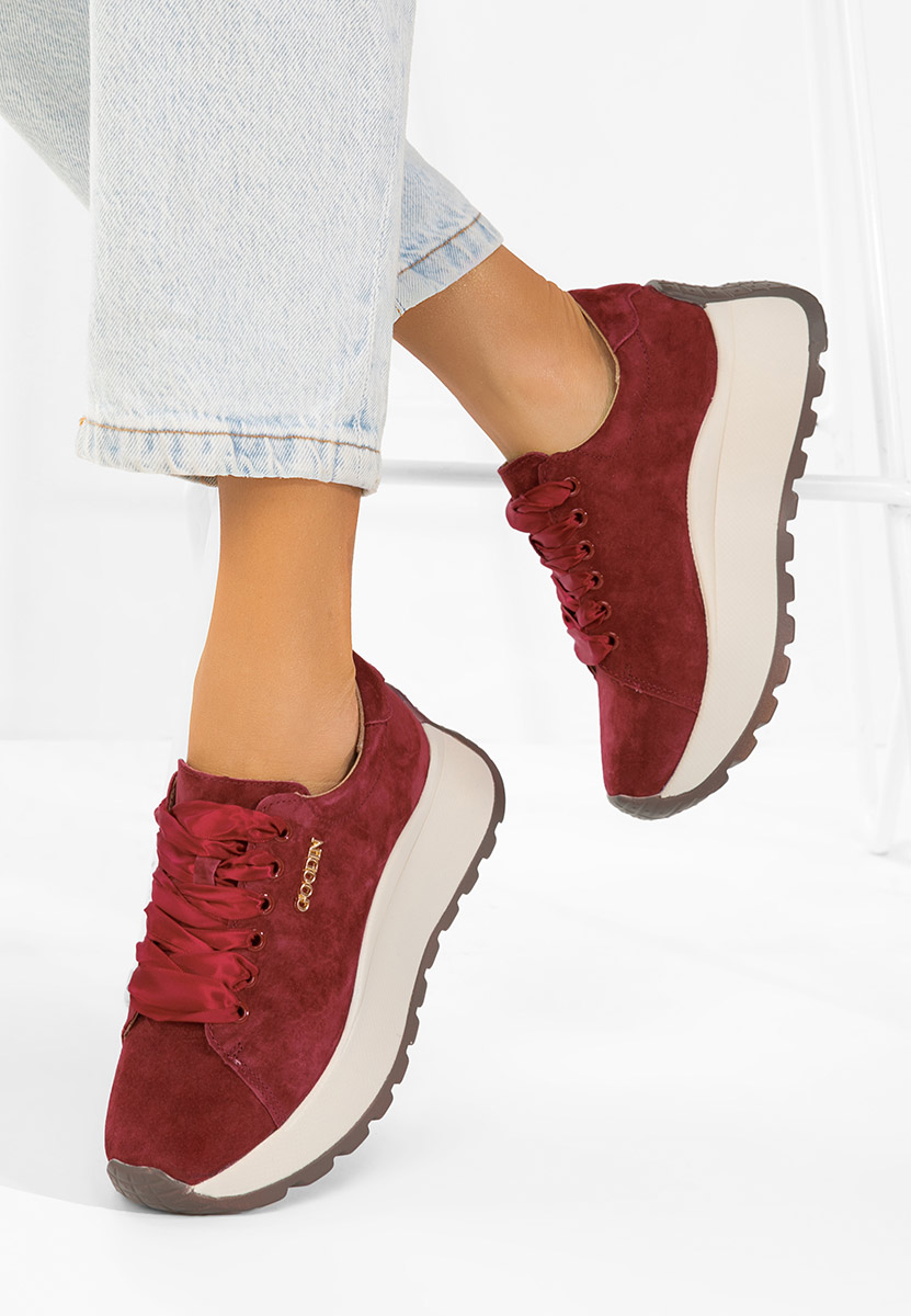 Sneakers γυναικεια δερματινα Gonelia μπορντό