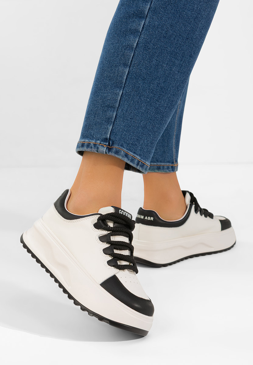 Sneakers γυναικεια δερματινα Clarra V2 λευκά