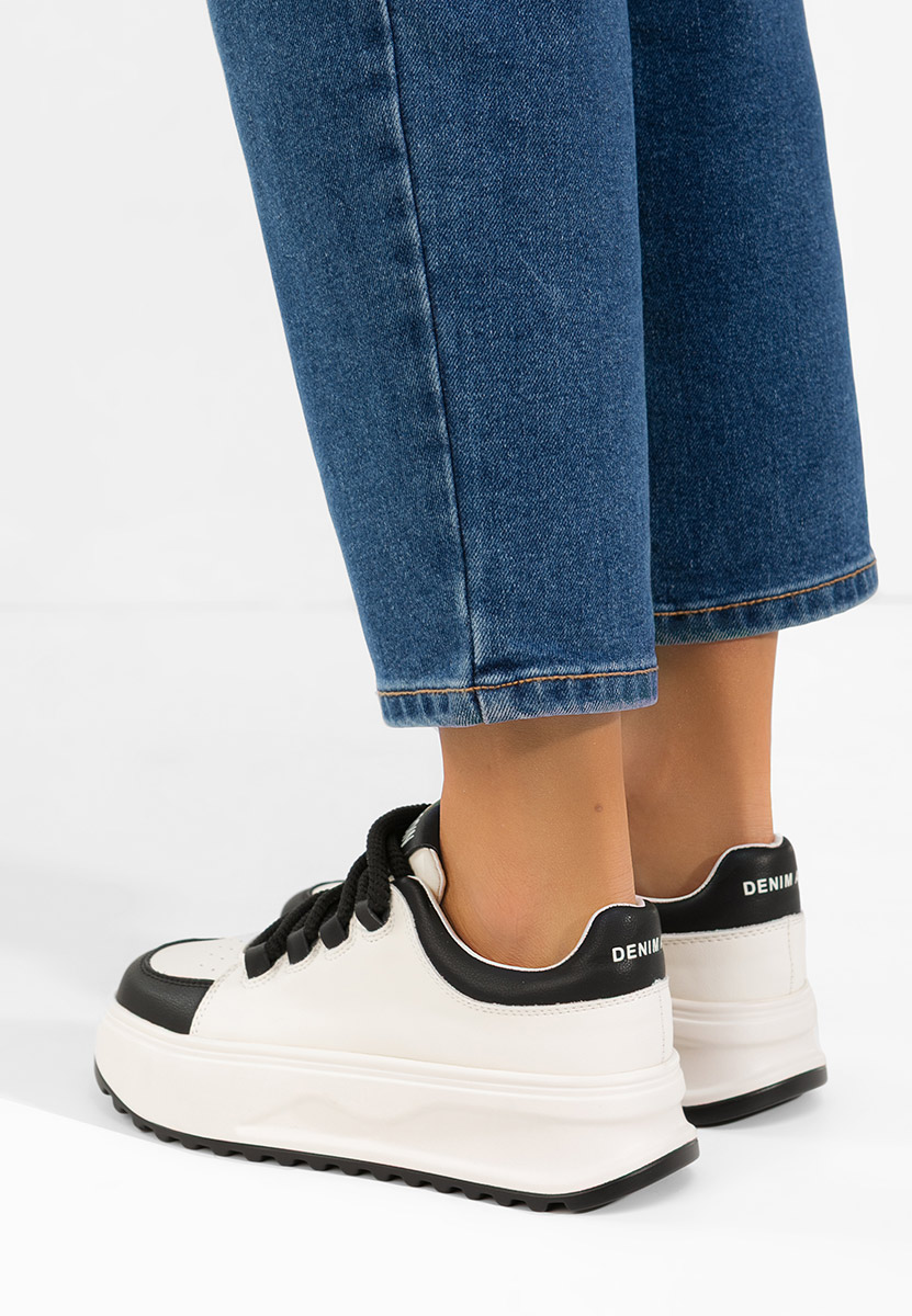 Sneakers γυναικεια δερματινα Clarra V2 λευκά