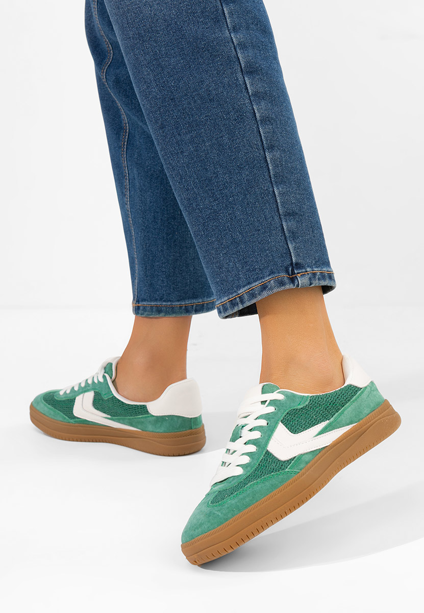 Sneakers γυναικεια δερματινα Somia πρασινο