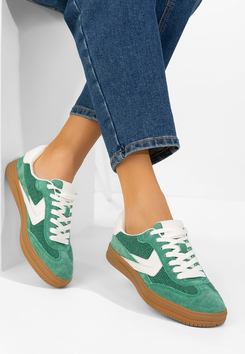 Sneakers γυναικεια δερματινα Somia πρασινο