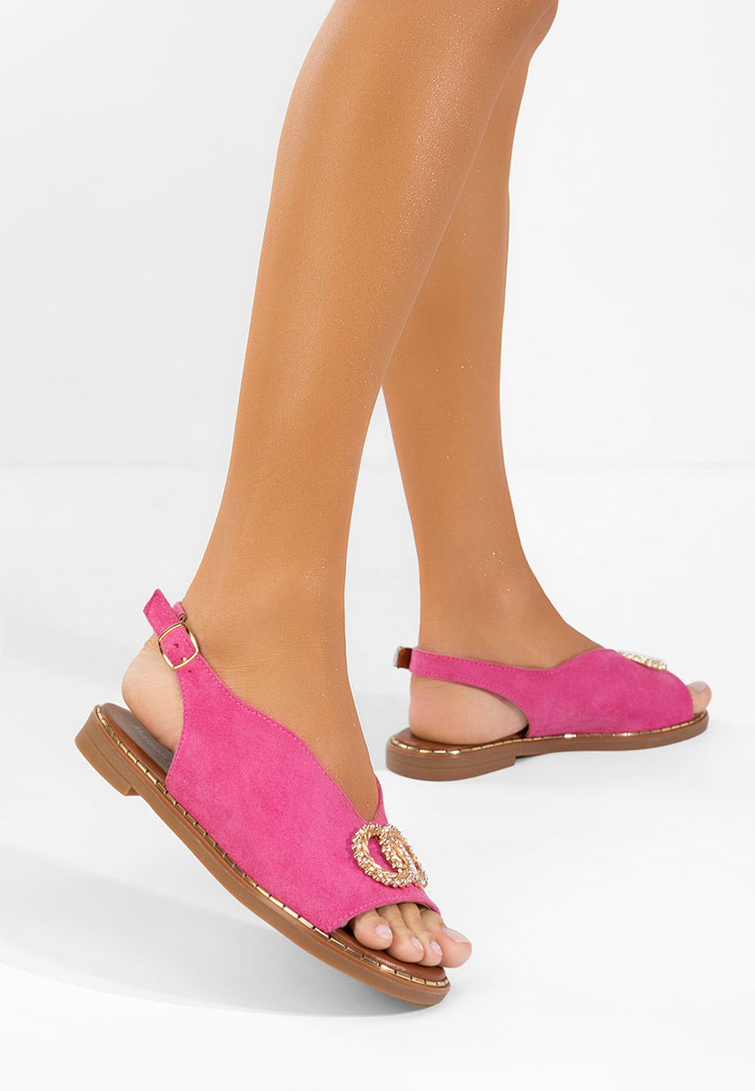Πεδιλα γυναικεια φλατ Olivera ροζ