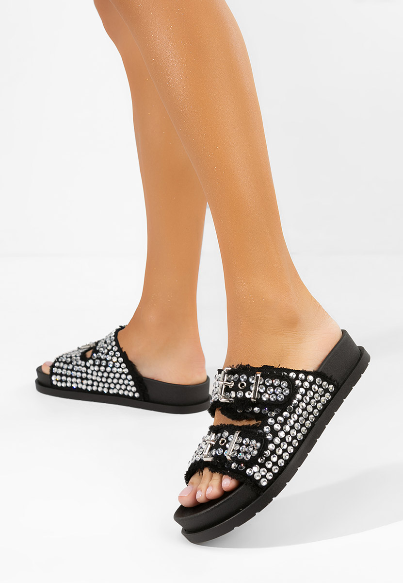 Γυναικεία παπούτσια cu talpa inalta Anamia μαύρα