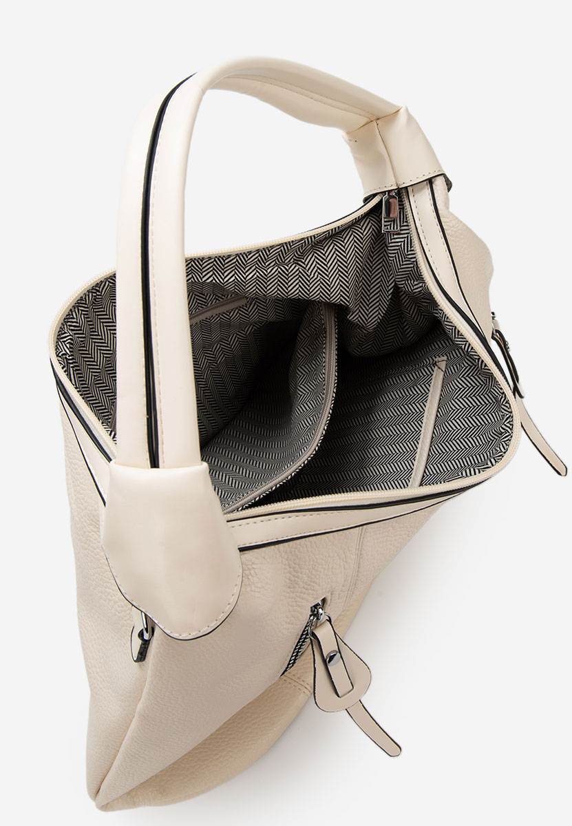 Τσάντα Χεριού Aikena V2 ασπρη ελεφαντοδοντο