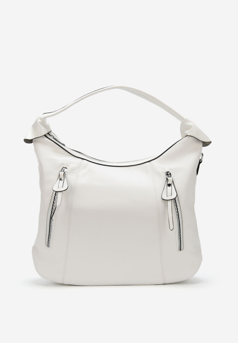 Τσάντα Χεριού Aikena ασπρη ελεφαντοδοντο