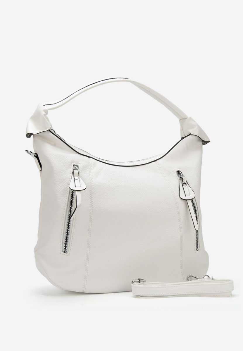 Τσάντα Χεριού Aikena ασπρη ελεφαντοδοντο