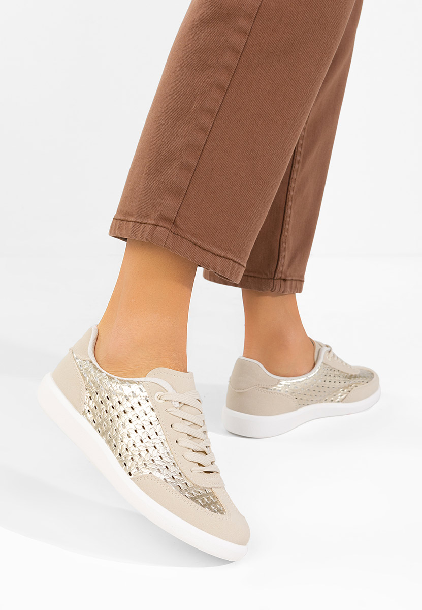 Sneakers γυναικεια Heliana χρυσο