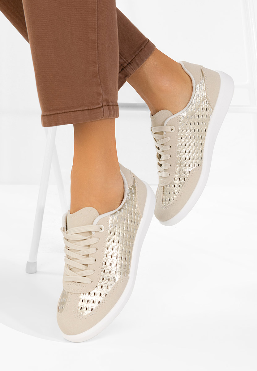 Sneakers γυναικεια Heliana χρυσο