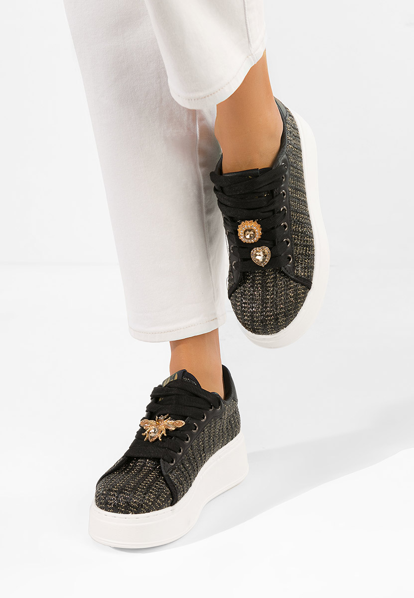 Sneakers με πλατφόρμα Havania μαύρα