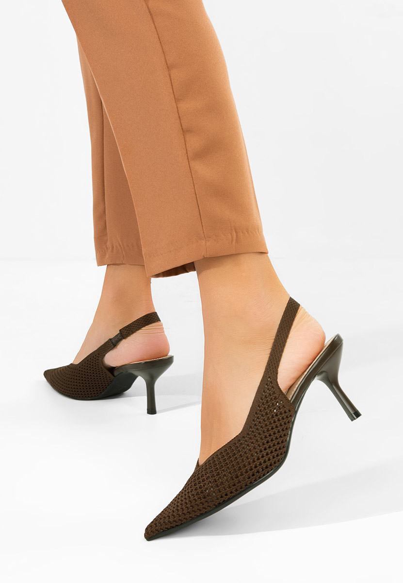 Γόβες slingback Maldivia καφε