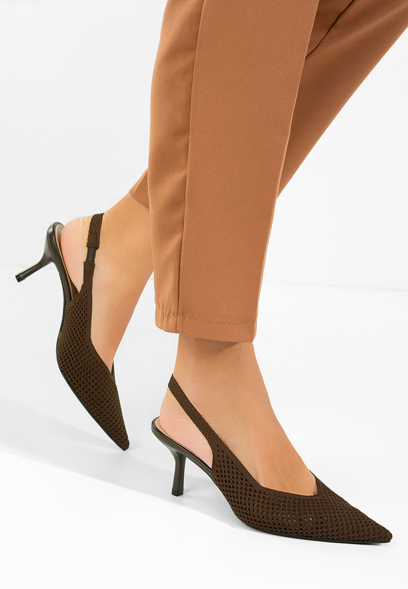 Γόβες slingback Maldivia καφε