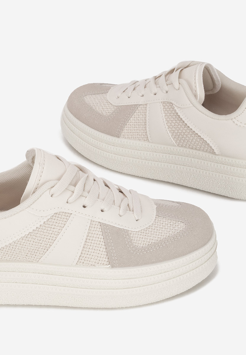 Sneakers με πλατφόρμα Serinia μπεζ